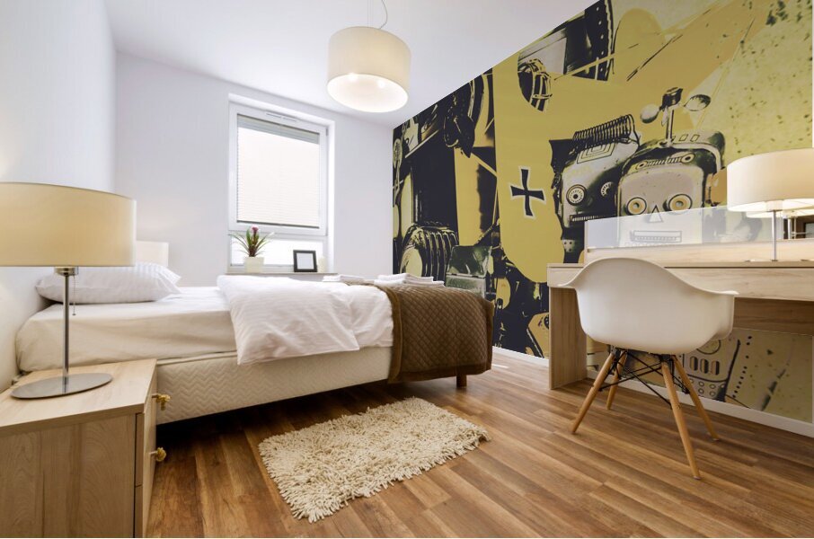 Tin sign toys Mural print