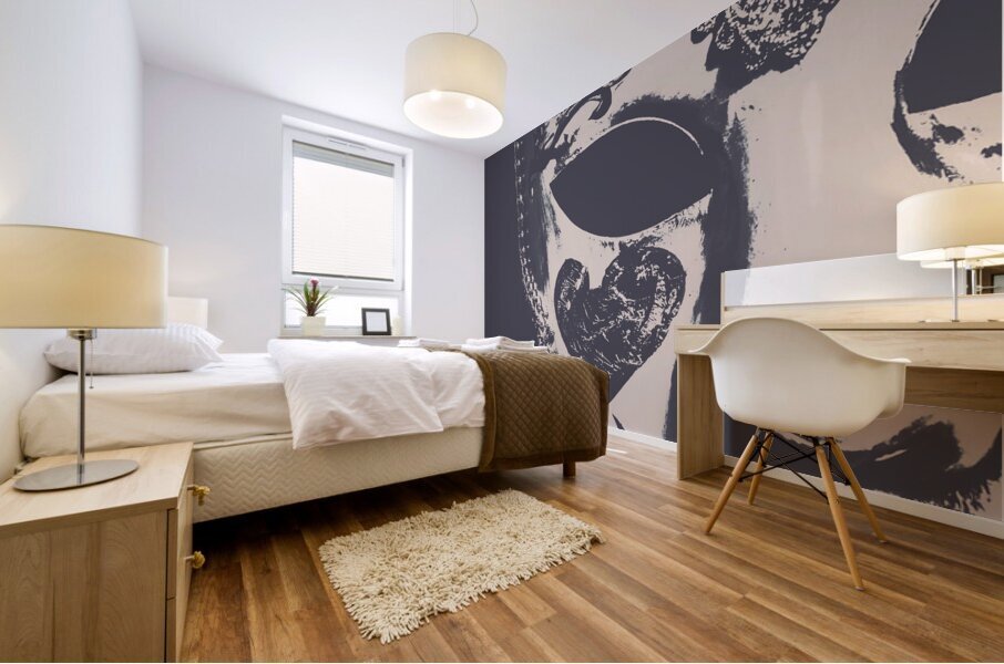 Midnight frill Mural print