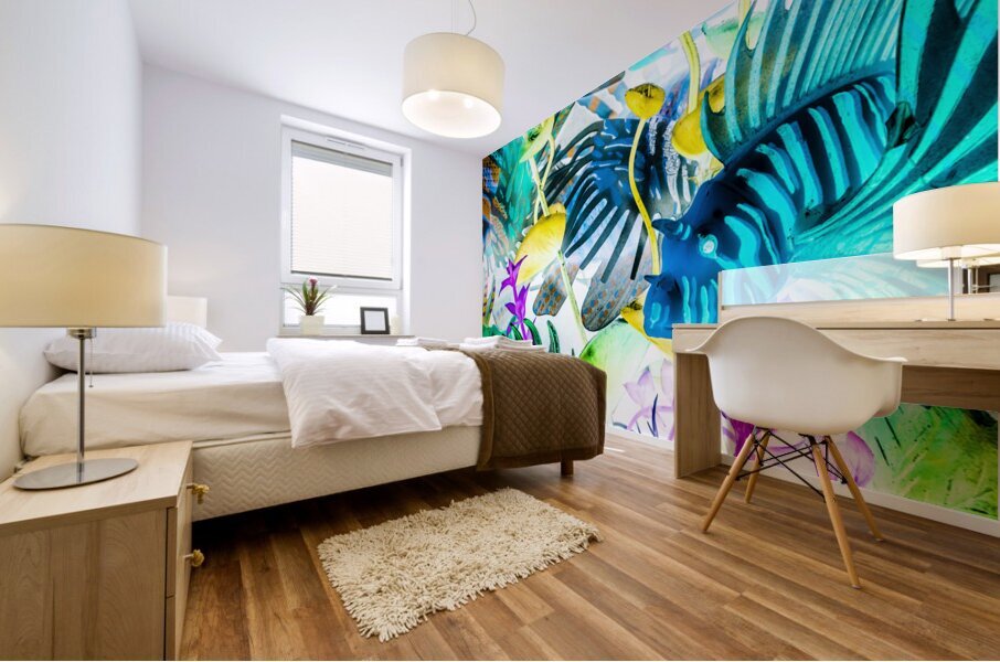 Under waters deep Mural print