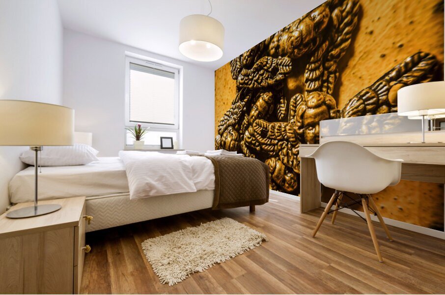 Circle of guardian angel elders Mural print