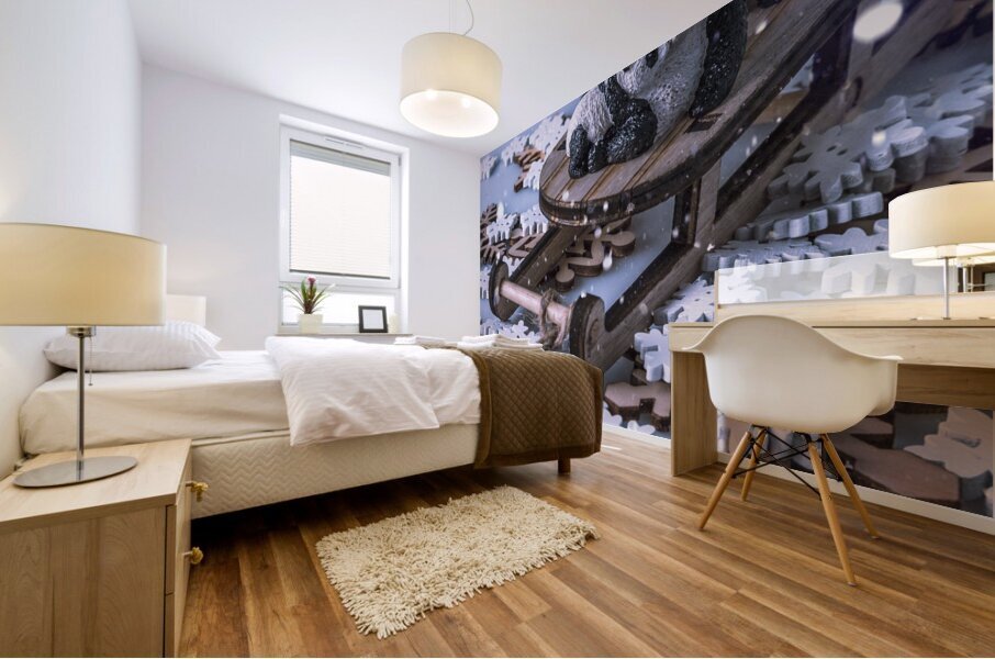 Panda frosts Mural print