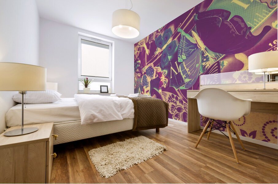 Overlap and intersect  Mural print