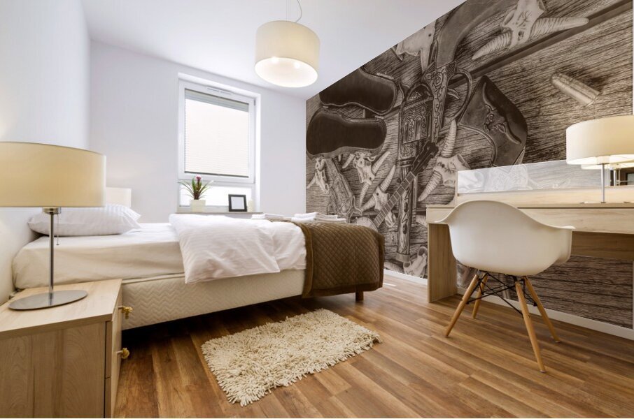 Rustic western charm Mural print