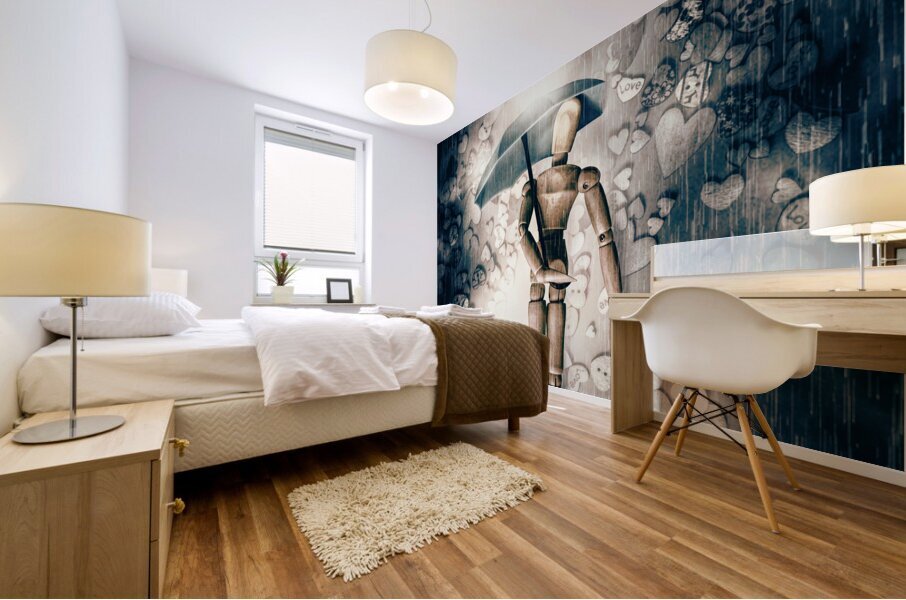 Rains silver lining Mural print