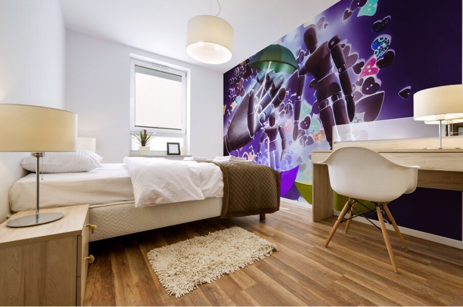 Rain songs in-verse Mural print