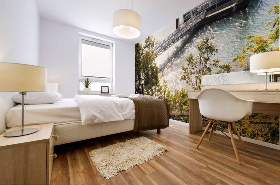 Scenic Waterway Dock Mural print