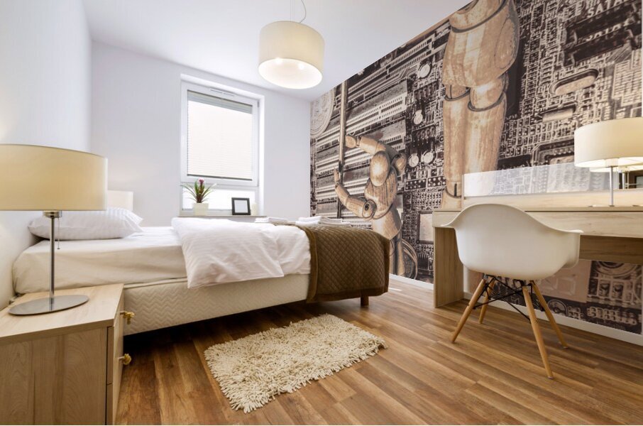 Block heights Mural print