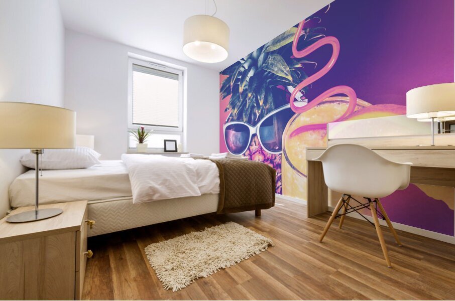 Somewhere beyond the pines Mural print