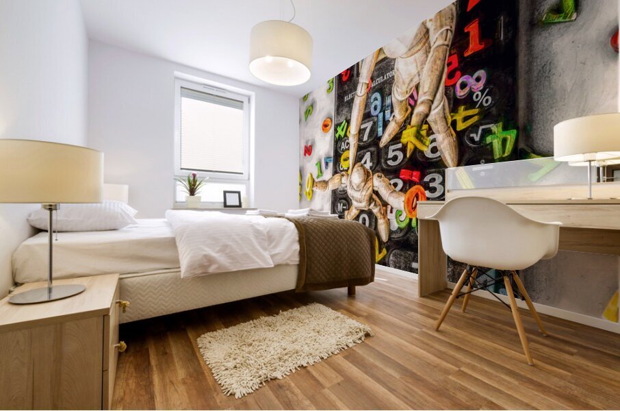 Adding zeros Mural print