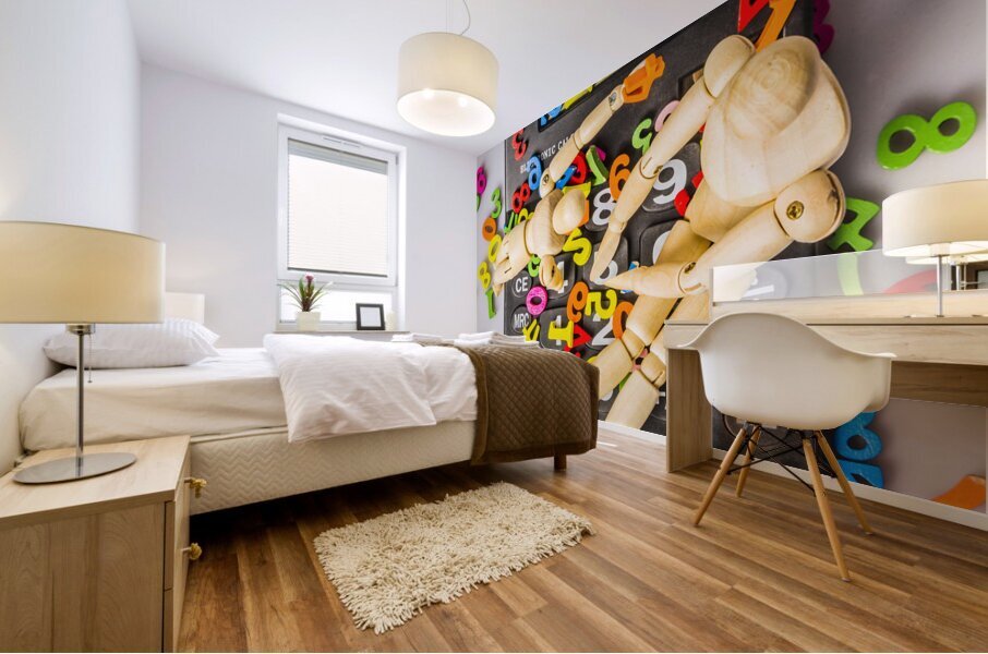 Balancing overheads Mural print