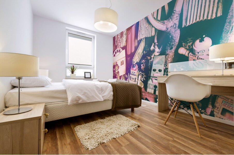 Flared In Nostalgia Mural print