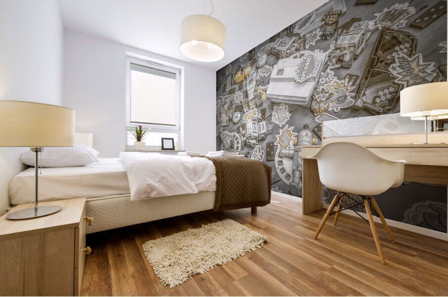 Robot revival Mural print