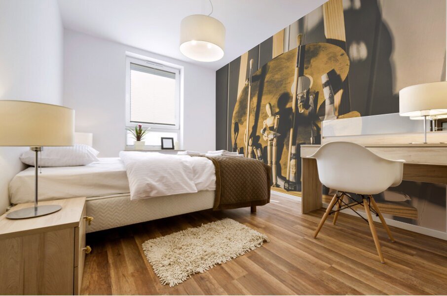 Puppetry of painters  Mural print