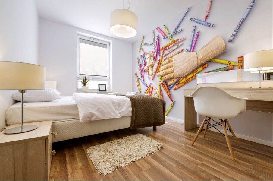 Drawn to life Mural print