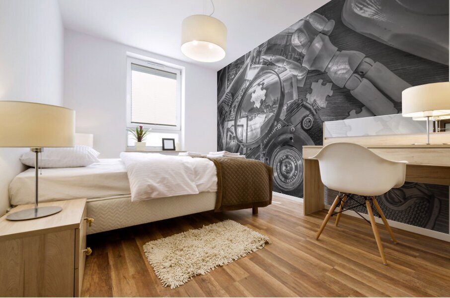 Honing in Mural print