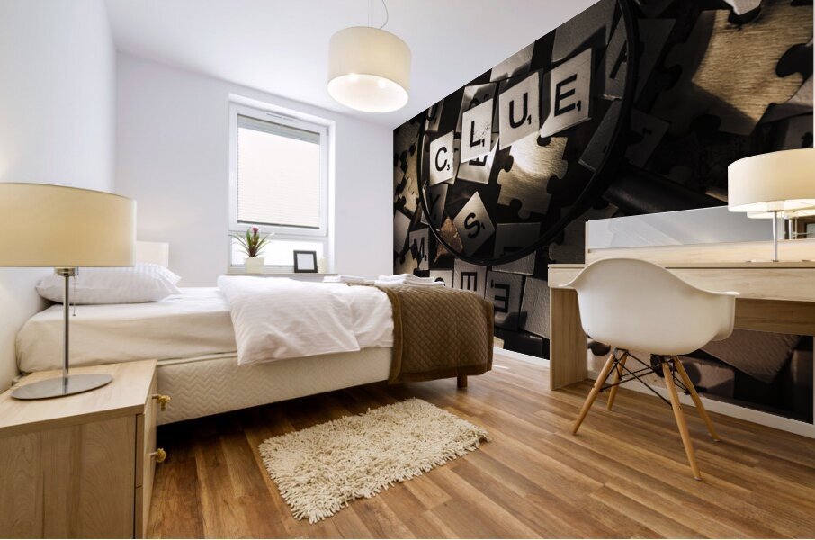 Search for clues Mural print