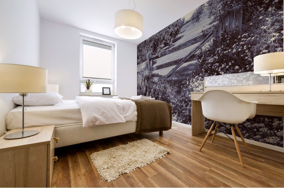 Rustic farm gate Mural print