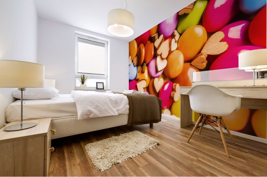 Candy Heart Co Mural print