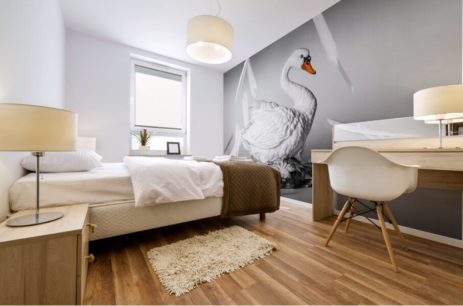 On a porcelain pedestal Mural print