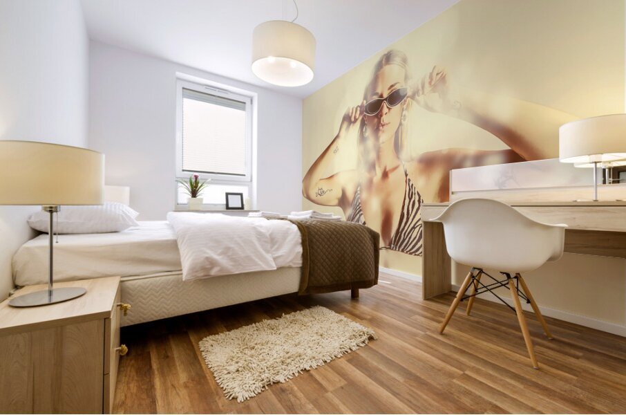 Flares And Shades Mural print