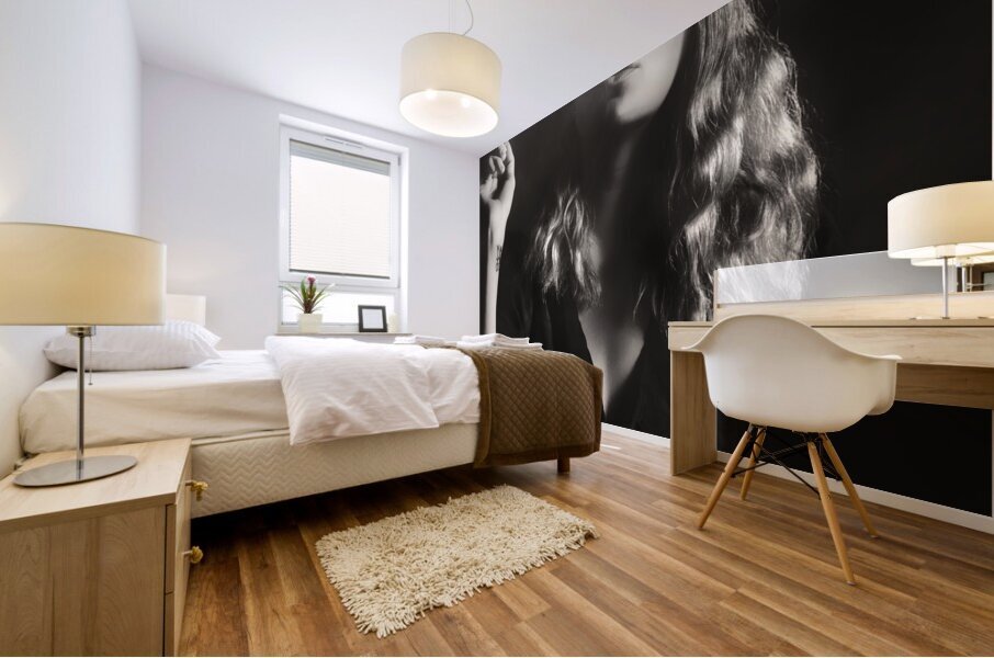 Drama Lit Noir  Mural print