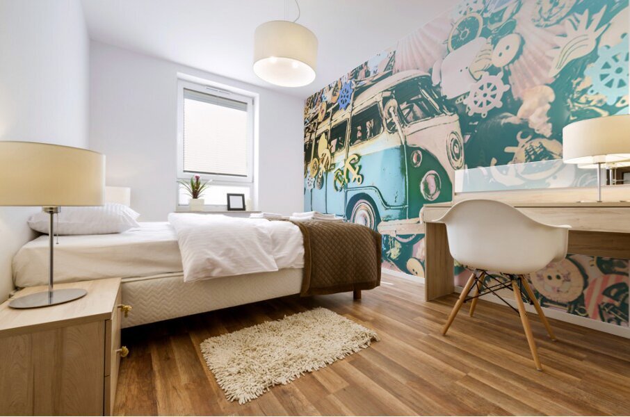 Beach Break 1960 Mural print