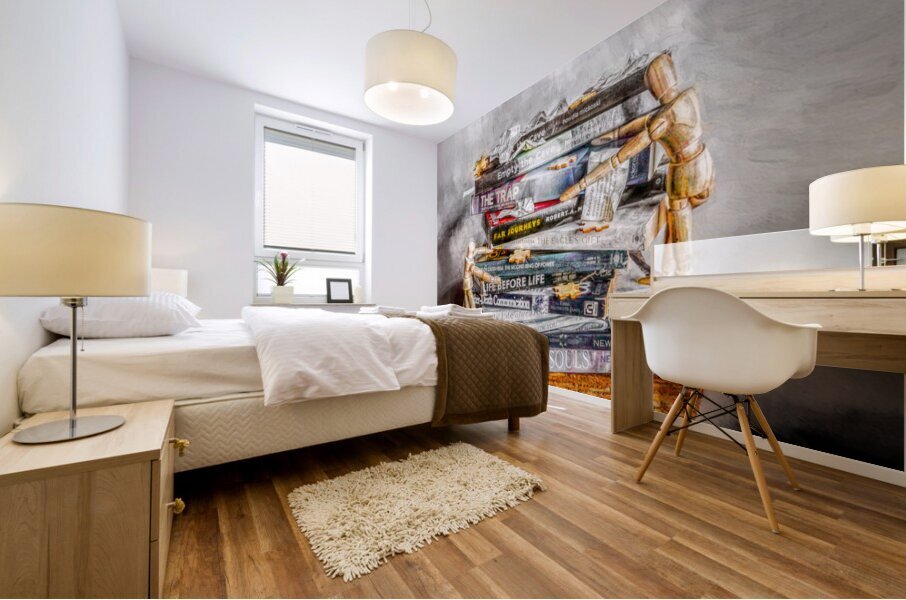 A Novel Escape Mural print