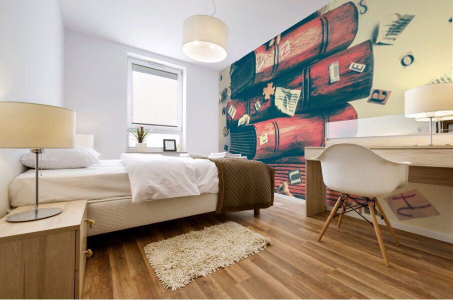 World Of Books Mural print