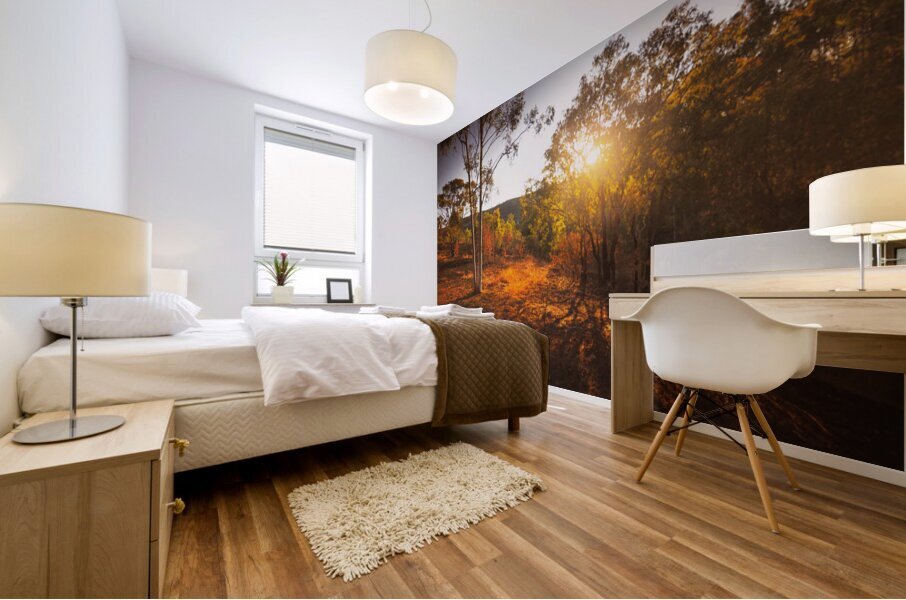 Rural Reds Mural print