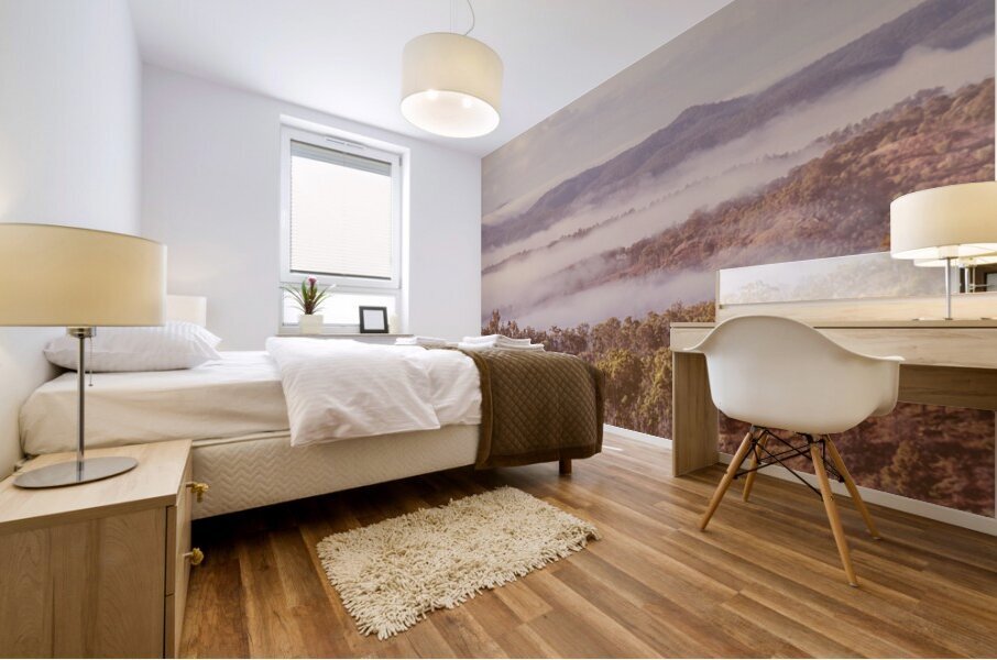 Wooded Fog Mural print