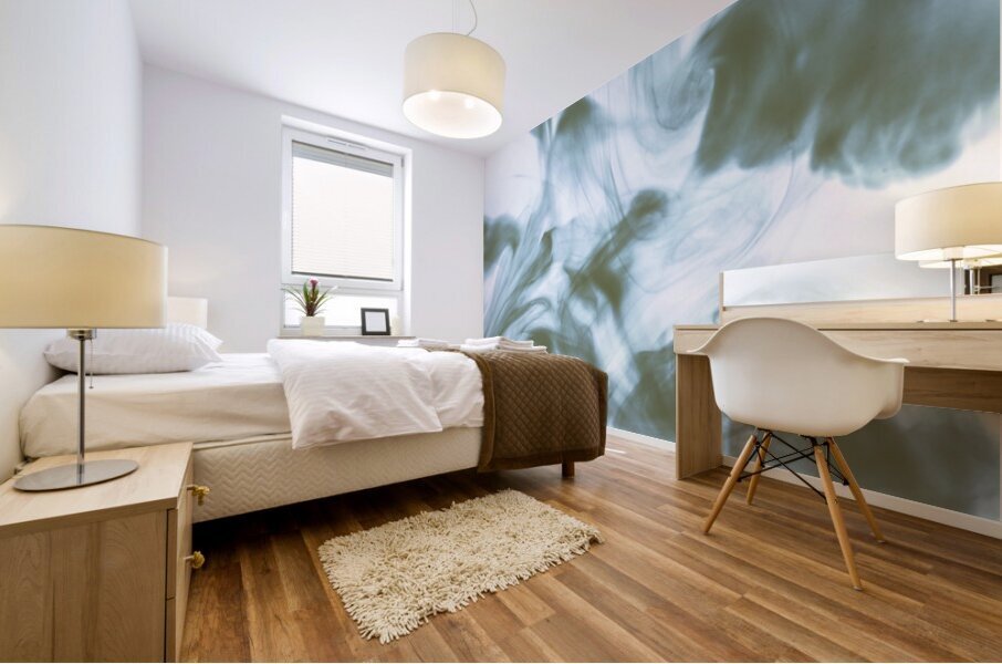 Blue Wash Mural print