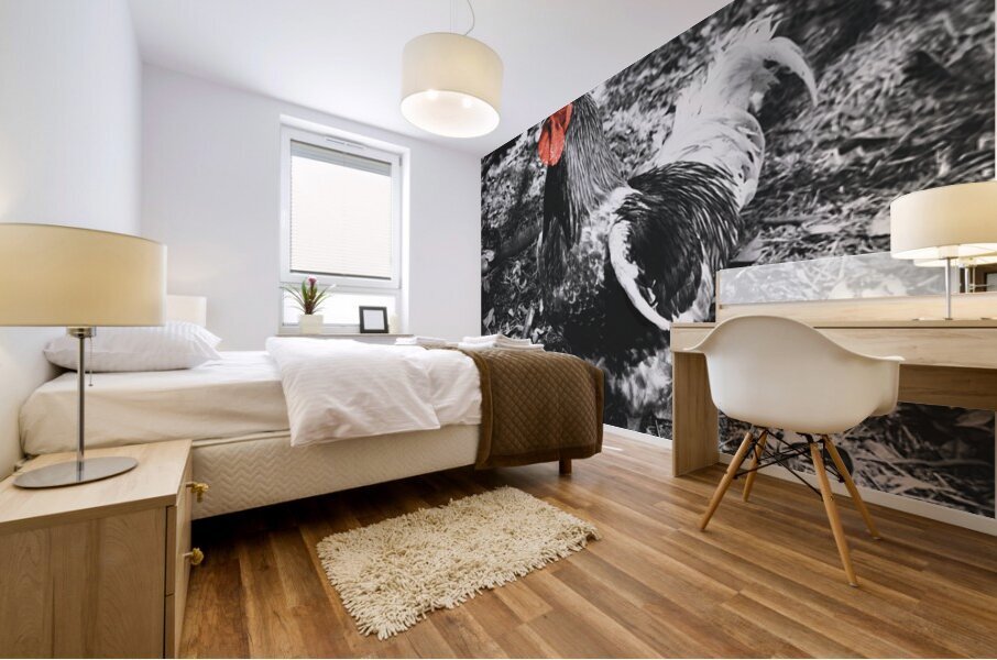 Red Rooster Mural print