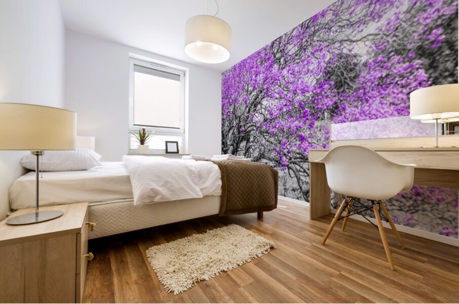 Jacaranda Hues Mural print