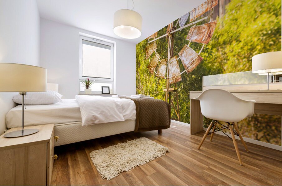 Old Water Windmill  Mural print