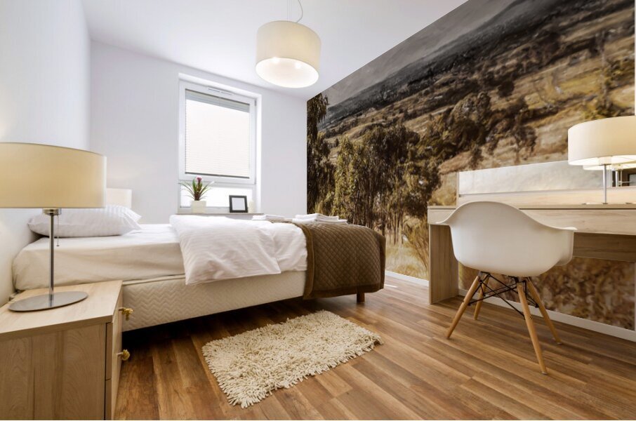 Overcast Rusticity Mural print