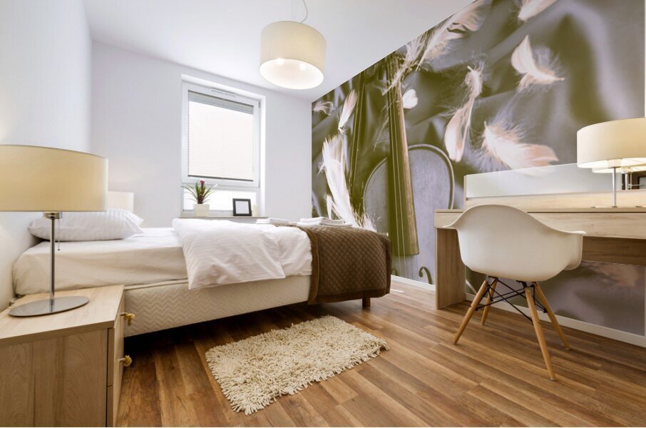 Feather n Fiddle Mural print