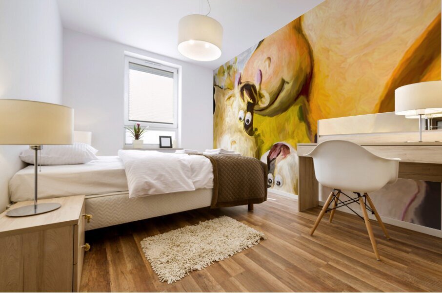 Friendly Farm Mural print