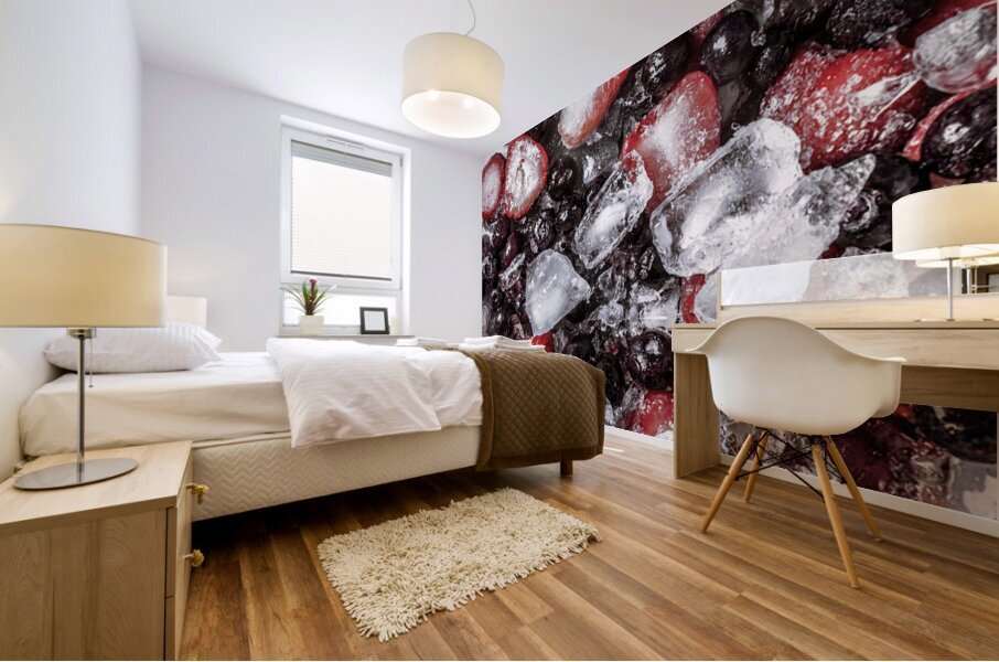 Berries And Ice Mural print