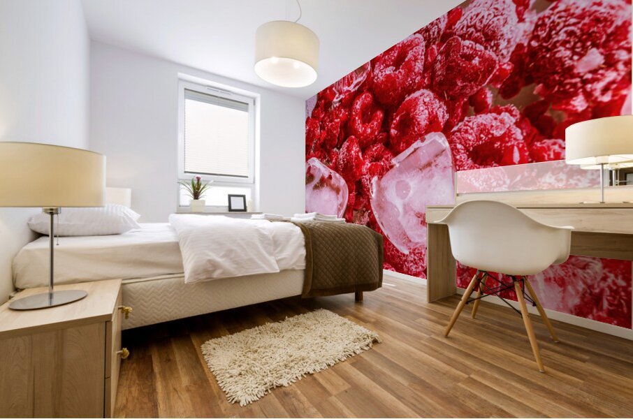 Raspberry Refreshment Mural print