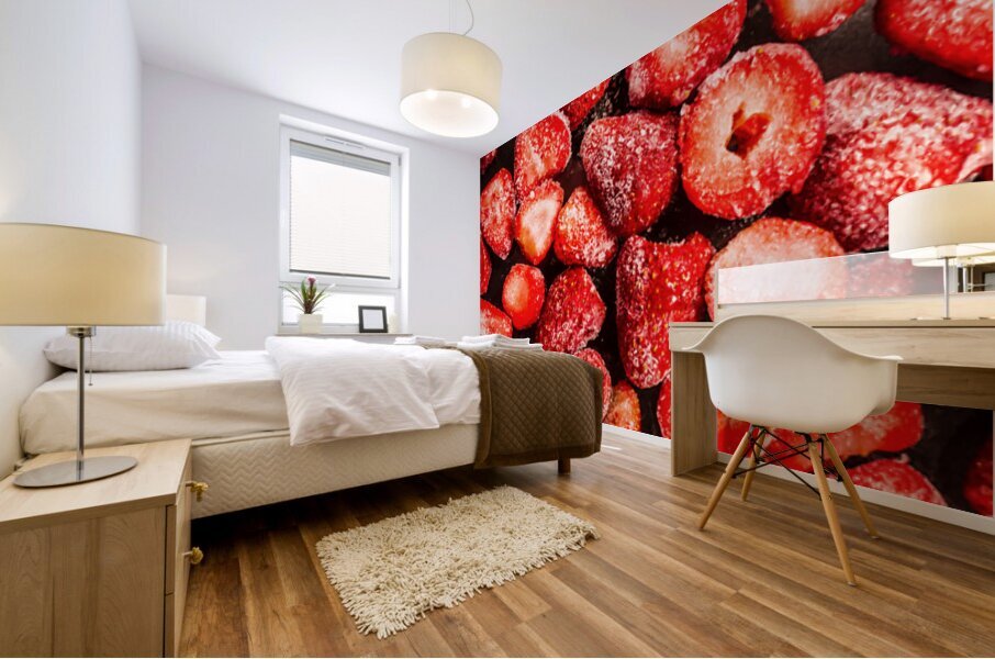 Sweet Strawberry Treats Mural print