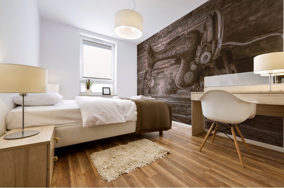 Old Dressmaking Mural print