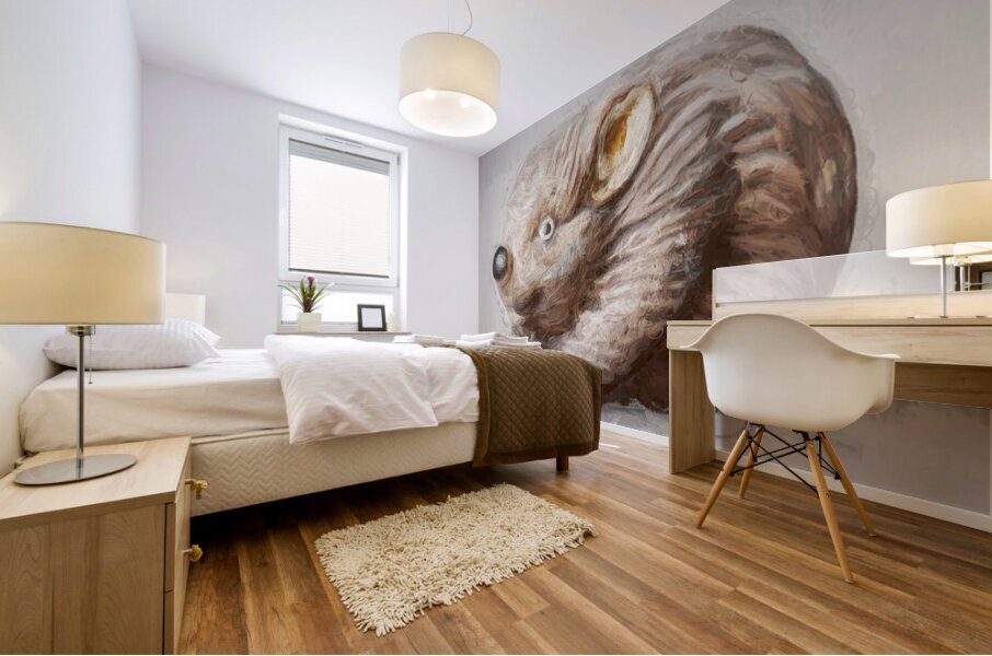 Wombat Quirk Mural print