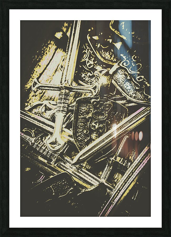 Battle ready in the dark ages Picture Frame print