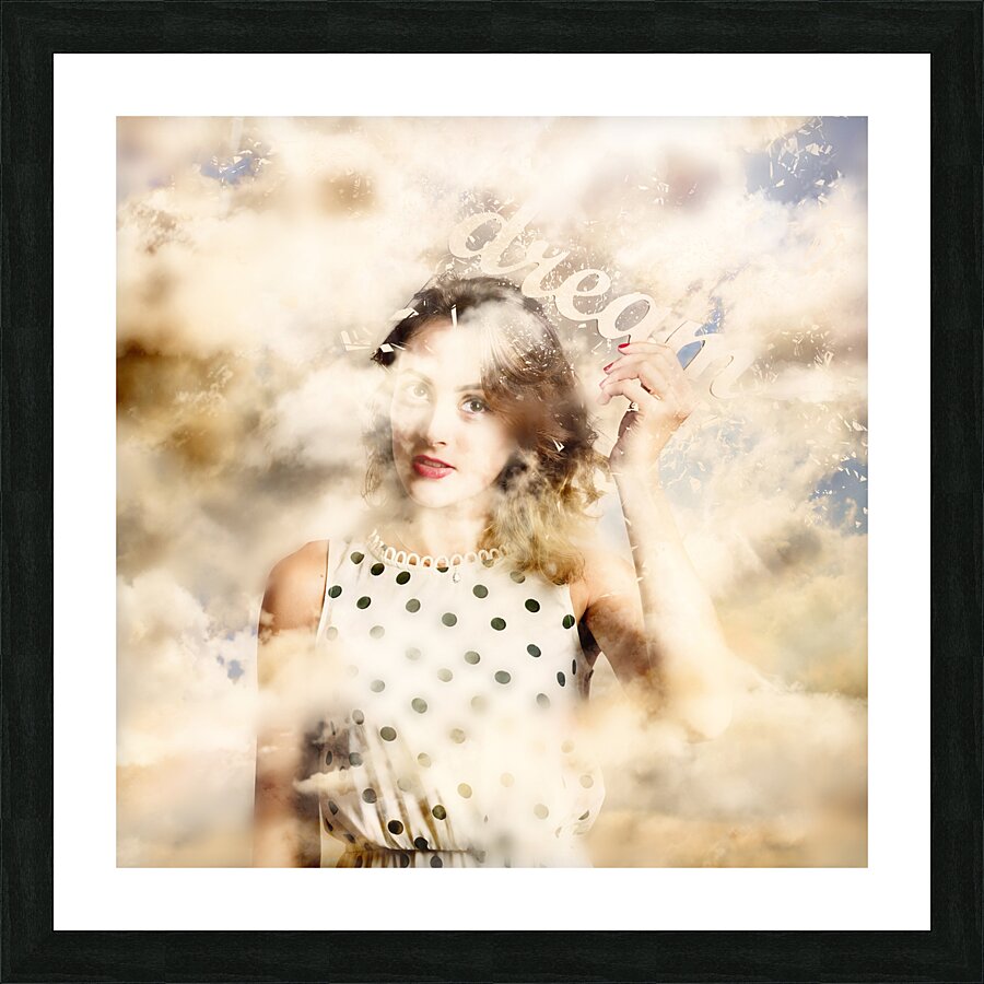Pin-up your dreams Picture Frame print