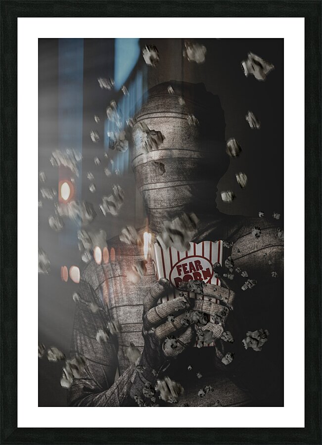 Mummy Wrapped Up In Fear Porn News Picture Frame print