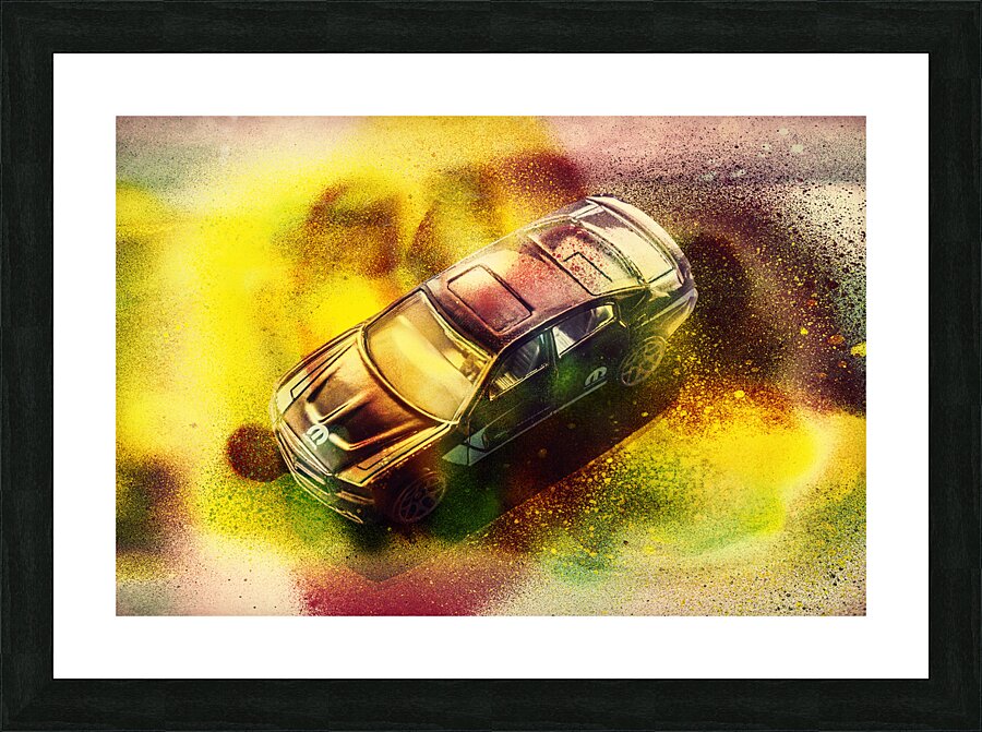 City Charger Picture Frame print