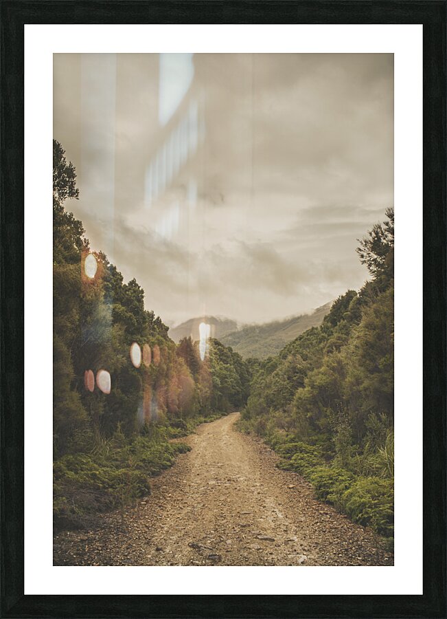 Vintage Australian landscape. Rosebery Tasmania Picture Frame print