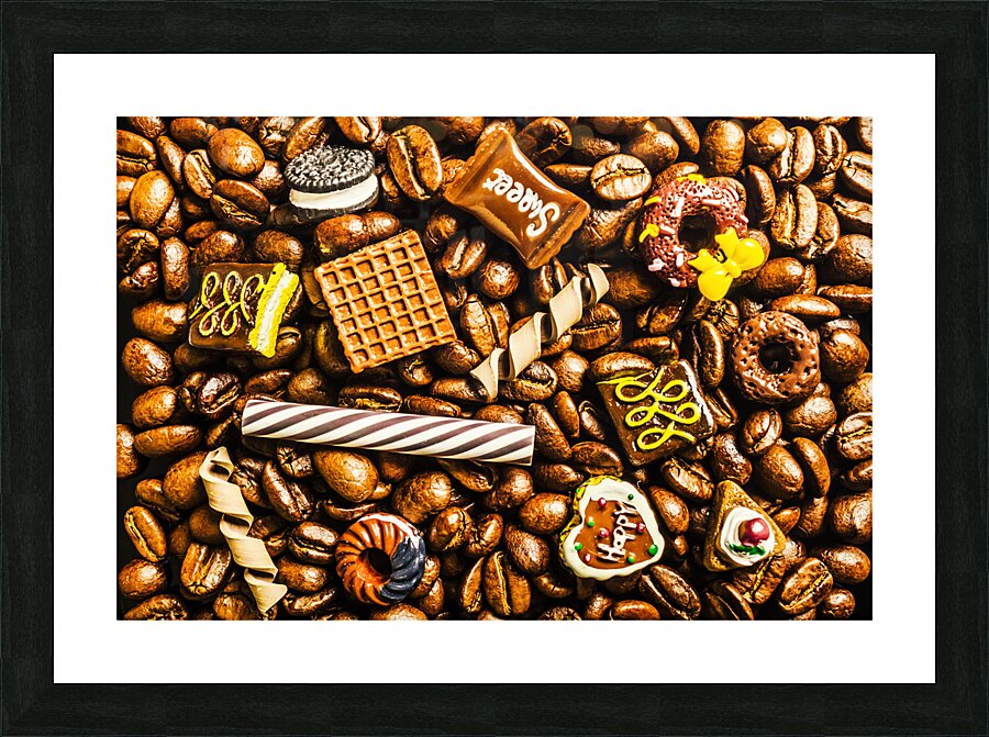 Coffee candy Picture Frame print