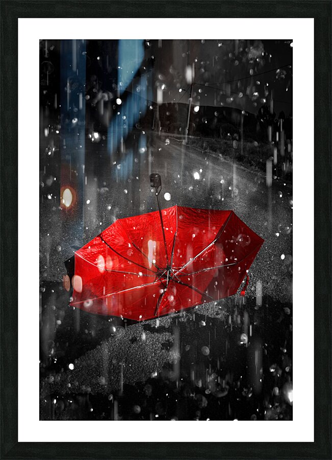 Gone with the rain Picture Frame print
