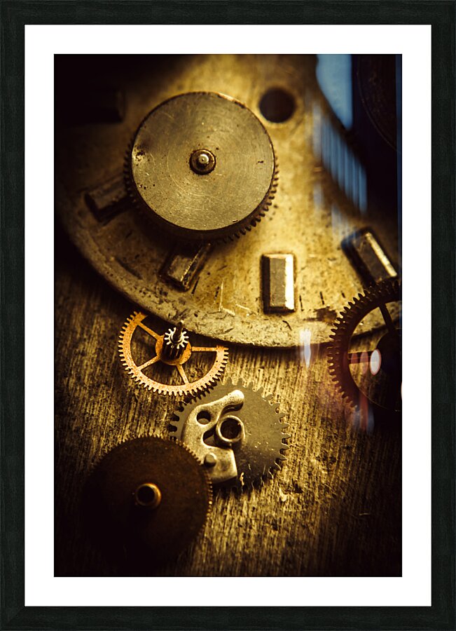 Vintage watch parts Picture Frame print